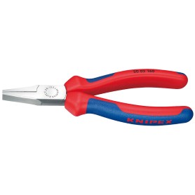 Flachzange 20 02 160 (rot/blau, gezahnte Griffflchen)