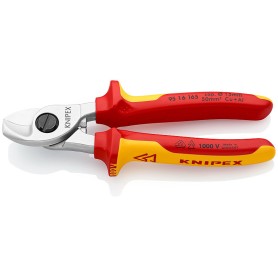 Kabelschere 95 16 165  (fr Cu- und Al-Kabel, Klemmschutz, VDE)