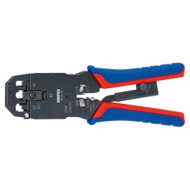 Crimpzange 97 51 12 (blau/rot, RJ-10, RJ-11/12 und RJ-45-Stecker)