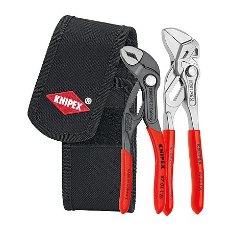 Mini-Zangenset 002072V01, 2-teilig (rot/schwarz, in Werkzeug-Grteltasche) (00 20 72 V01)