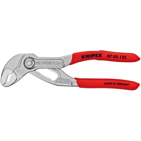 Cobra Rohr- / Wasserpumpen-Zange 87 03 125 (rot, Lnge 125mm, fr Rohre bis 1")