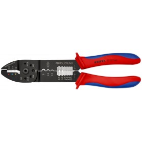 Crimpzange 97 32 240 (rot/blau, Abisolieren, Crimpen 0,5 - 6,0mm)