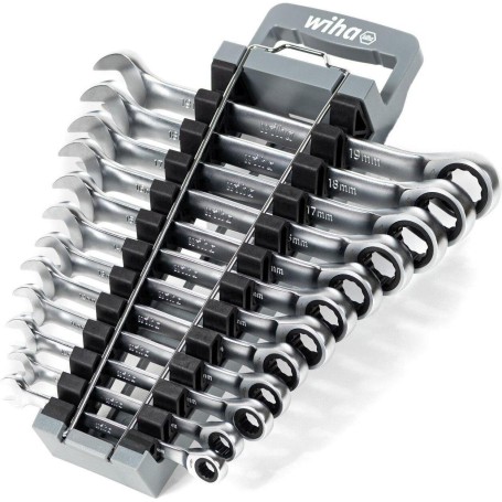 Ringratschen-Gabelschlssel-Set, 12-teilig (SW 8 - 19mm) (44665)