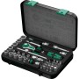 Zyklop Speed-Knarrensatz 8100 SA 2, 1/4" (schwarz/grn, 42-teilig, Speed-Knarre mit schwenkbarem Kopf) (05003533001)