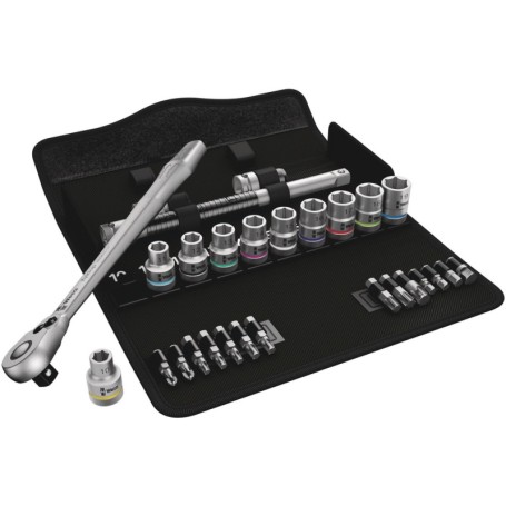 Zyklop Metal-Knarrensatz 8100 SC 8 (mit Umschaltknarre, 1/2") (05004078001)