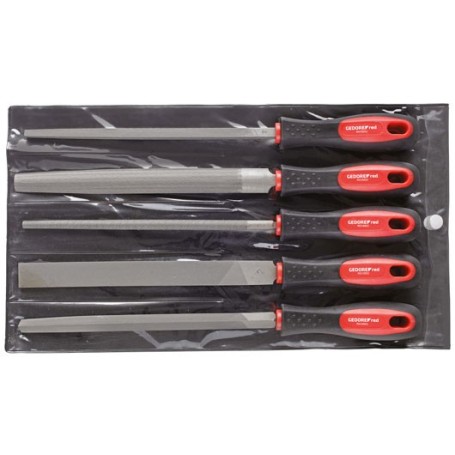red Feilensatz, 5-teilig (rot/schwarz) (R93000005)