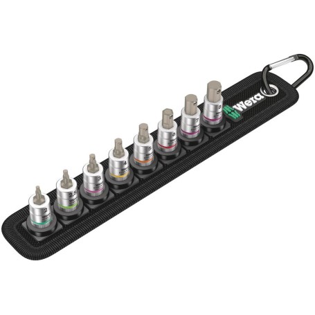 Zyklop Bitnuss-Satz Belt A2 Innensechskant, 8-teilig (schwarz/silber, 1/4"-Antrieb) (05003881001)