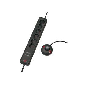Eco-Line Comfort Switch Steckdosenleiste 6-fach (anthrazit, 2 Meter Stromkabel und 1,5 Meter Schalterkabel) (1159450616)