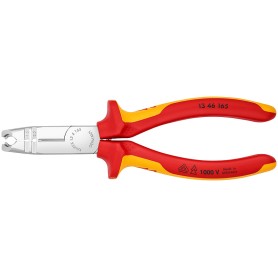 Abmantelungszange VDE 1346165 (rot/gelb, mit Seitenschneider) (13 46 165)