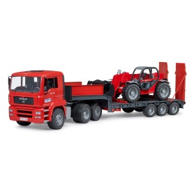 MAN TGA Tieflader mit Manitou Teleskoplader MLT 633 (02774)