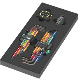 9740 Schaumstoffeinlage Winkelschlssel-Set 1, 20?teilig (schwarz/grau, in Schaumstoffeinlage fr Werkstattwagen) (05150140001)