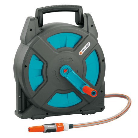 Schlauchbox Classic 15 Set, mit Schlauch, Systemteilen und Spritze (grau/trkis, 15 Meter + 1,5 Meter) (02662-20)