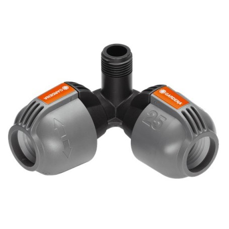 Sprinklersystem Winkelstck 2x 25mm  1/2" (schwarz/grau) (02782-20)