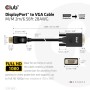 CLUB3D CAC-1012 cavo e adattatore video 2 m DisplayPort VGA (D-Sub) Nero