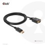 CLUB3D CAC-1012 cavo e adattatore video 2 m DisplayPort VGA (D-Sub) Nero