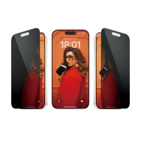 PanzerGlass Privacy Pellicola in Vetro Temperato iPhone 15 Pro | Ultra-Wide Fit con applicatore incluso (P2810)
