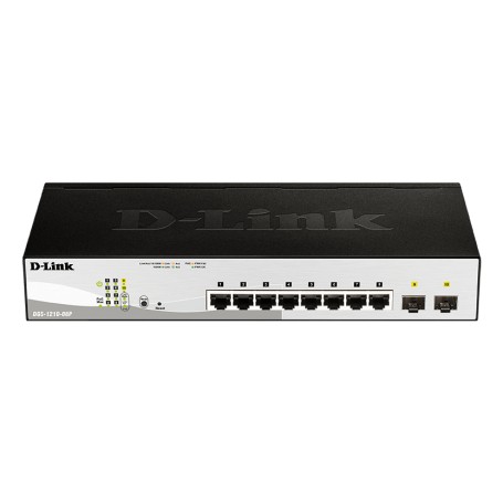 D-Link DGS-1210-08P Gestito L2 Gigabit Ethernet (10/100/1000) Supporto Power over Ethernet (PoE) Nero (DGS-1210-08P/E)