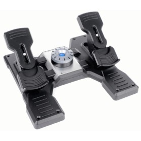 Logitech G Flight Rudder Pedals Nero, Argento USB 2.0 Simulazione di Volo Analogico/Digitale PC (945-000005)