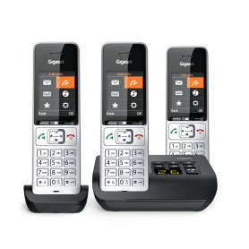 Gigaset COMFORT 500A Trio Telefono analogico/DECT Identificatore di chiamata Nero, Argento (L36852-H3023-B111)