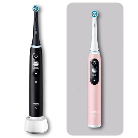 Oral-B iO Duo Adulto Spazzolino a vibrazione Nero, Rosa (448853)