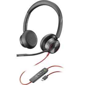 POLY Blackwire 8225 Auricolare Cablato A Padiglione Ufficio USB tipo-C Nero (214407-01)