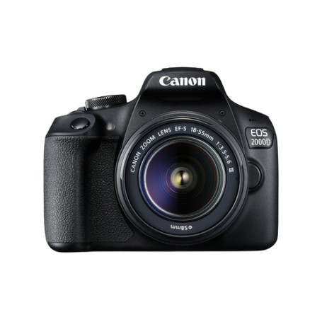 Canon EOS 2000D BK 18-55 IS + SB130 +16GB EU26 Kit fotocamere SLR 24,1 MP CMOS 6000 x 4000 Pixel Nero (2728C013)