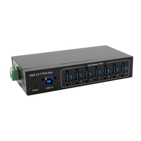 EXSYS EX-11227HMVS hub di interfaccia USB 3.2 Gen 1 (3.1 Gen 1) Type-B 5000 Mbit/s Nero (EX-1112-GK)