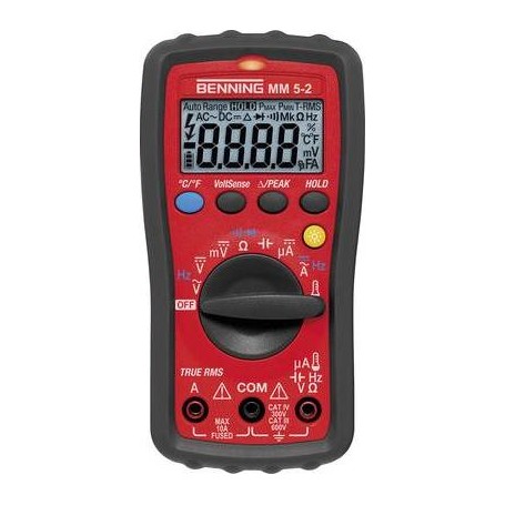BENNING Multimeter 0,0001-600 V AC/DC 0,001-10A Wechselstrom MM 5-2 (044071)