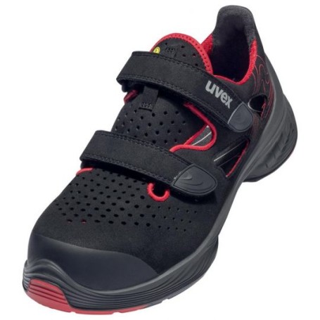 Uvex 68362 Unisex Adulto Nero, Rosso (6836247)