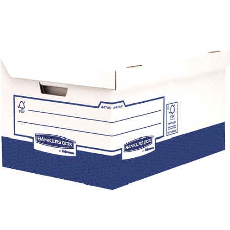 Fellowes 4474601 scatola di conservazione Armadietto portaoggetti Rettangolare Carta Blu, Bianco