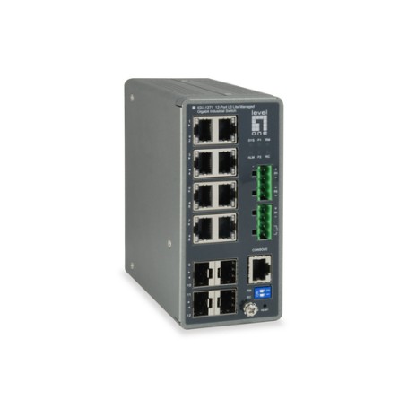 LevelOne IGU-1271 Gestito L3 Gigabit Ethernet (10/100/1000) Grigio (55052307) (IGU-1271)
