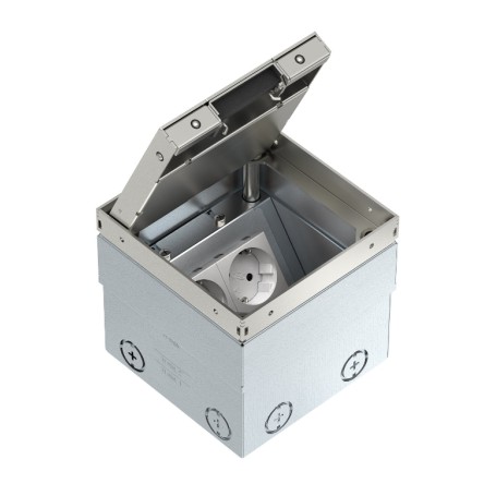 Obo Bettermann 7368324 presa energia CEE 7/3 Argento, Bianco