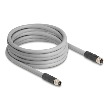 DeLOCK 80541 cavo per sensori e attuatori 5 m RST M12 Grigio