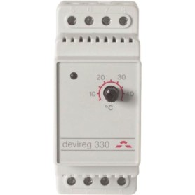 DEVI Elektr.Thermostat 15-45°C 140F1072 devireg 330 16A 230VAC 1-polig 2TE 140F1072 (140F1072)