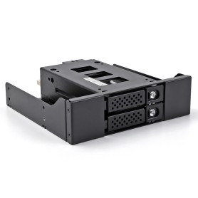 DeLOCK Bay rack mobile sottile per 2 x SSD da 2.5″ U.2 NVMe con telaio da 5.25″ (47011)