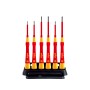 Feinschraubendreher-Set PicoFinish electric (rot/gelb, 7-teilig, inkl. Halter) (42989)