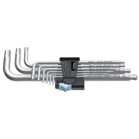 3950/9 Hex-Plus Stainless 1 SB Winkelschlsselsatz, 9-teilig (edelstahl, Edelstahl, mit Halteclip) (05073544001)