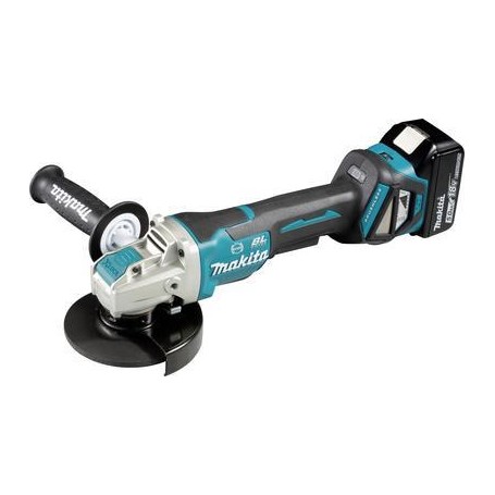 X-LOCK Akku-Winkelschleifer DGA519RTJ, 18Volt (blau/schwarz, 2x Li-Ion Akku 5,0Ah)