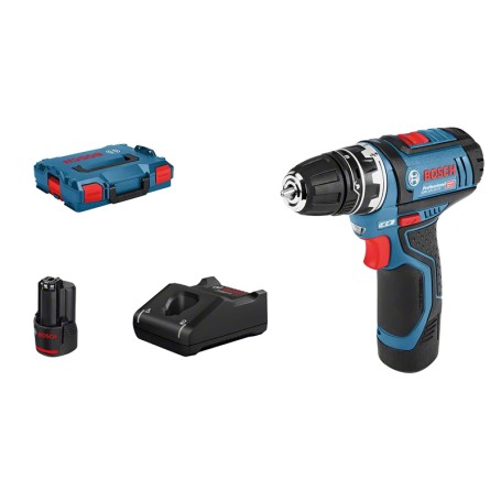 Bosch GSR 12V-15 FC Flex Professional 1300 Giri/min Senza chiave 600 g Nero, Blu (06019F6001)