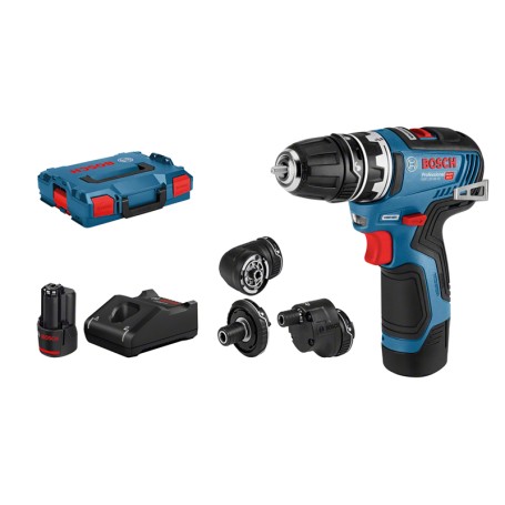 Bosch GSR 12V-35 FC 1750 Giri/min Senza chiave 590 g Nero, Blu, Rosso (06019H3000)