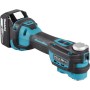 Akku-Multifunktions-Werkzeug DTM52T1JX2, 18Volt (blau/schwarz, Li-Ionen-Akku 5,0 Ah, MAKPAC)