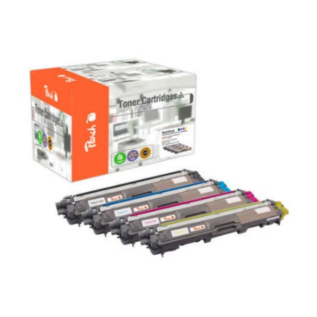 Peach 112154 cartuccia toner 4 pz Compatibile Nero, Ciano, Magenta, Giallo (0F112154)