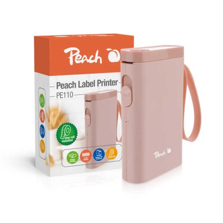 Peach PE110 stampante per etichette (CD) Termica diretta 203 x 203 DPI 60 mm/s Wireless Bluetooth (PE110-pi)