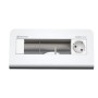 Kindermann 7430000251 cassetta di scarico Tipo F Alluminio, Bianco