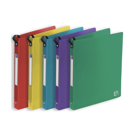 Oxford 400018338 raccoglitore ad anelli A4 Blu, Verde, Colore menta, Viola, Rosso, Giallo, Turchese