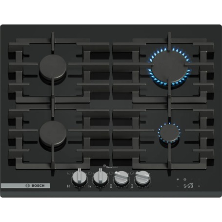 Bosch PRP6A6H40 piano cottura Nero Da incasso 60 cm Gas 4 Fornello(i)