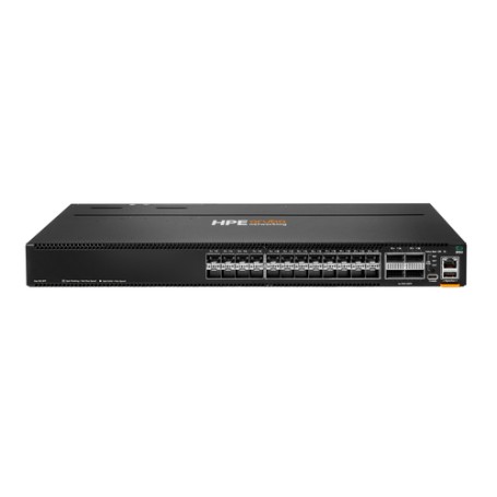 HPE Aruba Networking CX 8100 24x10G SFP+ 4x40/100G QSFP28 FB Airflow 3Fan 2AC PSU Switch Bdl (R9W86A)