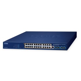 PLANET GS-4210-24UP4X switch di rete Gestito L2/L4 Gigabit Ethernet (10/100/1000) Supporto Power over Ethernet (PoE) Blu