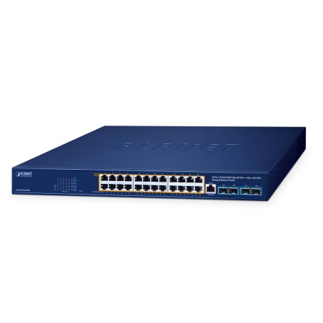 PLANET GS-4210-24UP4X switch di rete Gestito L2/L4 Gigabit Ethernet (10/100/1000) Supporto Power over Ethernet (PoE) Blu