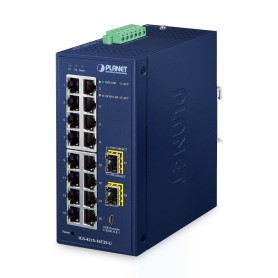 PLANET IP30 Industrial L2/L4 16-Port Gestito L2/L4 Gigabit Ethernet (10/100/1000) Blu (IGS-4215-16T2S-U)